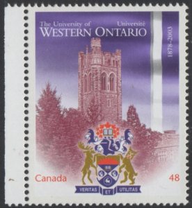 CANADA Sc. 1974 48c University of Western Ontario 2003 MNH