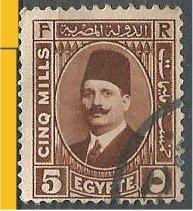 EGYPT, 1927, used 5m, King Fuad Scott 135