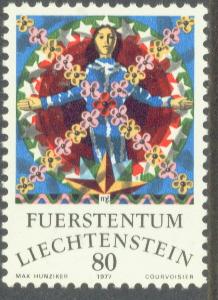 LIECHTENSTEIN  605 MNH 1977 ZODIAC SIGN-VIRGO