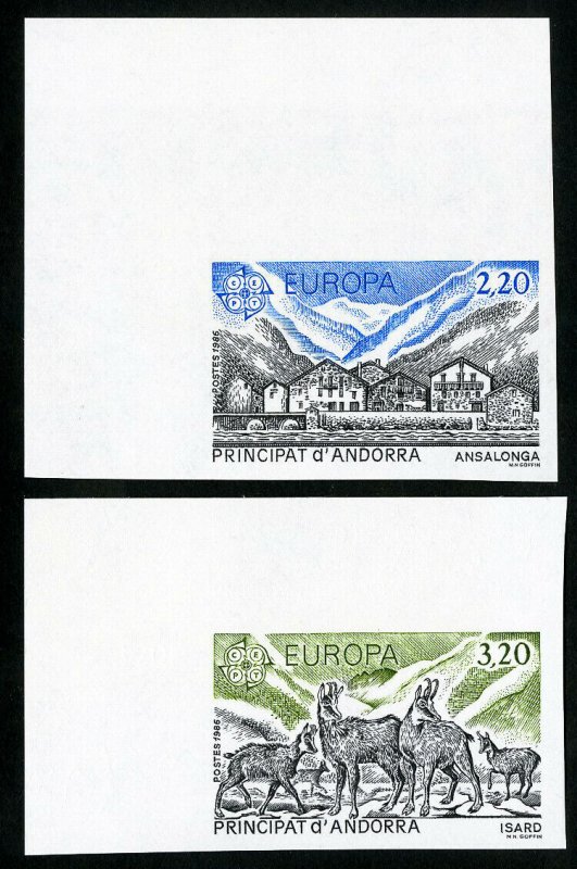 French Andorra Stamps # 344-5 MNH XF Imperf