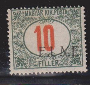 FIUME Scott # J8c MH - Overprint On Stamp Of Hungary