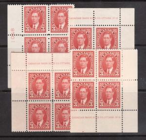 Canada #233 VF/NH Plate #6 Match Set