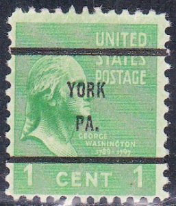 Precancel - York, PA PSS 804-61 - Bureau Issue