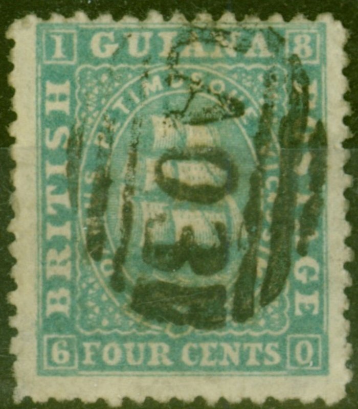 British Guiana 1864 4c Blue SG61 Fine Used