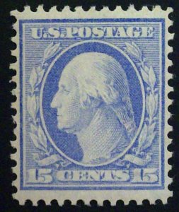 Scott #382 - VF/XF - 15c Pale Ultra - Washington - OG - 1911