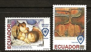 Ecuador Sc 1412-13 NH issue of 1996 Junior Chamber Int'l