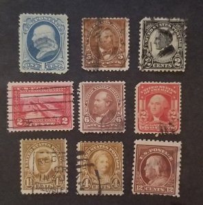 US VINTAGE Used Stamp Lot Collection T5537