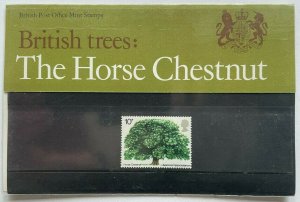 1973 British trees / The horse chestnut Presentation pack UNMOUNTED MINT