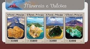 2016 S.Tome&Principe - Minerals And Volcanoes. Scott Code: 3176