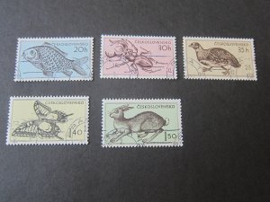 Slovakia 1955 Sc 711-15 animal set FU