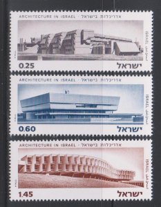 Israel,  Modern Israeli architecture (SC# 544-546) MNH SET