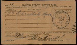 USA Colorado Kansas 1920 Dodge and Trinidad RPO Train Cover 94627