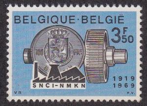 Belgium # 733, Industrial Credit Bank 50th Anniversary, NH