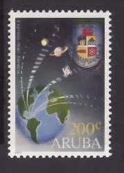 Aruba-Sc#88- id5-unused NH set-Express Mail Service-maps-1993-
