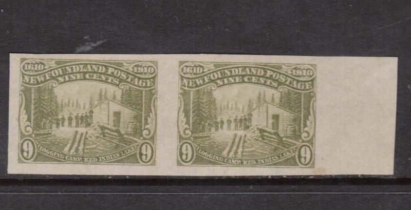 Newfoundland #100a XF Mint Imperf Pair