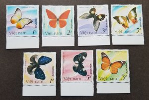 *FREE SHIP Vietnam Butterflies 1986 1987 Insect Fauna (stamp margin) MNH