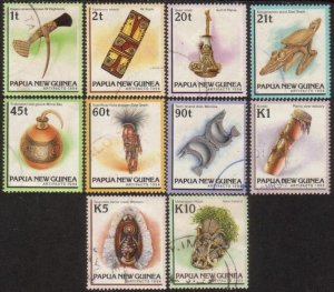 Papua New Guinea 1994 SG710-724 Artifacts set of 10 FU