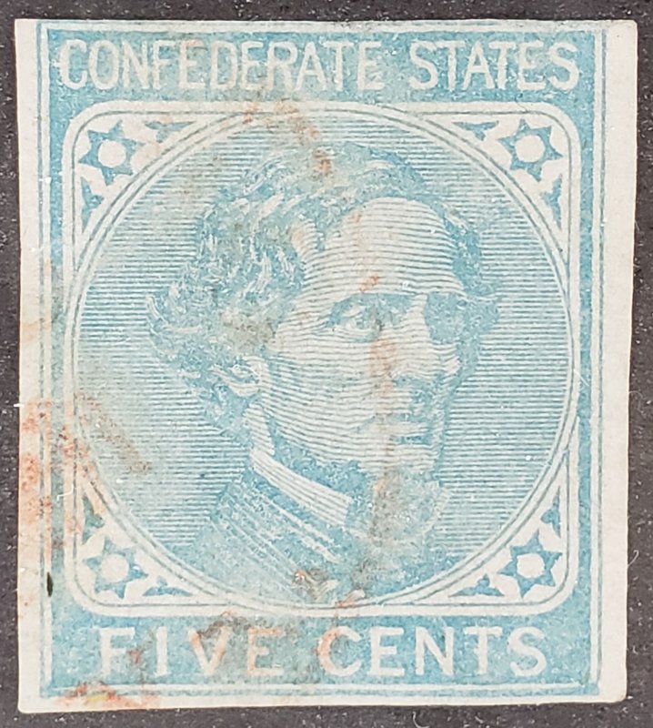 CSA Scott #6, AVG-F used, red cancel