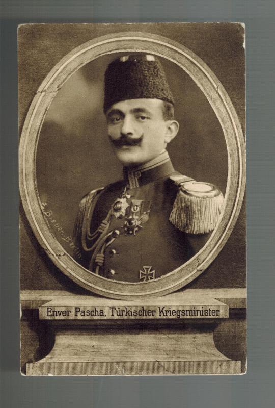 1915 Germany Feldpost Turkey Real Picture Postcard Cover Enver Pascha