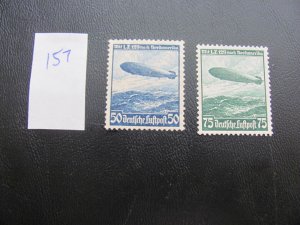 Germany 1935 MNH SC C57-58 SET VF 50 EUROS (157)