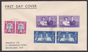 SOUTH WEST AFRICA 1947 Royal Visit FDC ex Windhoek.........................a3919