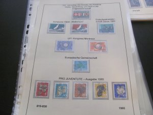 SWITZERLAND USED STAMPS & COVERS COLL. ON PAGES 1930-2005 $2K-$3K CAT. XF (191)