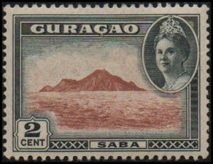 Netherlands Antilles 166 - Mint-H - 2c Saba (1943) (cv $0.60)