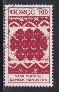 Norway # 624, Handicrafts - Textile Pattern, Used, 1/3 Cat.