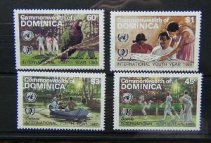Dominica 1985 International Youth Year set MNH