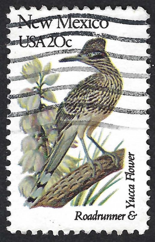 United States #1983 20¢ State Birds & Flowers - New Mexico (1982). Used.