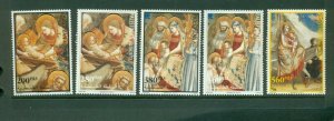 Palestine #108a-112a (1999 Christmas partial set) VFMNH