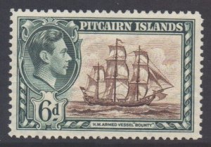 Pitcairn Islands Scott 6 - SG6, 1940 George VI 6d MH*