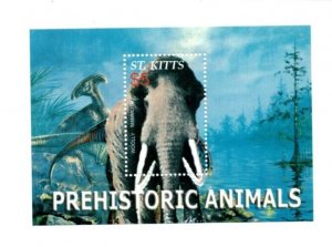 Saint Kitts 2005 - Woolly Mammoth - Souvenir Stamp Sheet - Scott #615 - MNH