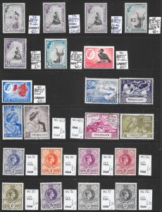 SWAZILAND S/SHEET WITH SELECTION OF KG6/QE2 STAMPS MINT/USED PTSA £270+ (p)