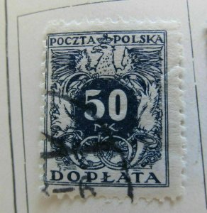 A5P40F126 Poland Postage Due Stamp 1921-22 50m used-