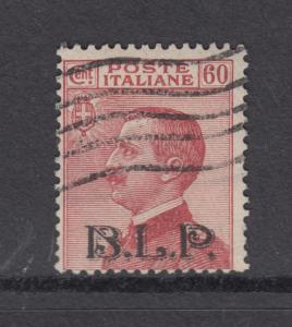 Italy Sc B15 used 1922 6c Victor Emmanuel II w/ B.L.P. ovpt, Cert
