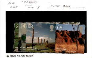 Great Britain, Postage Stamp, #2280-2287 Mint NH, 2005 World Heritage (AB)