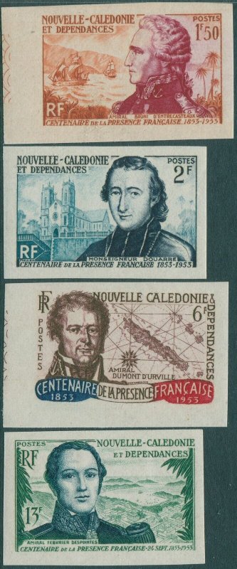 New Caledonia 1953 SG331-334 French Administration set imperf MNH