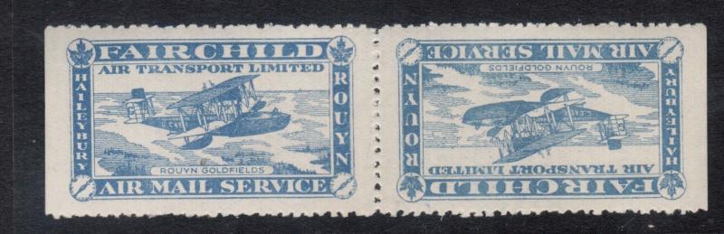 Canada #CL12a Very Fine Mint Full Original Gum Hinged Tete Beche Pair