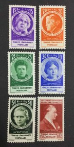 MOMEN: TURKEY SC #B63-B68 1935 MINT OG NH LOT #63536