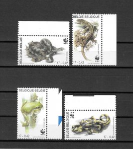 BELGIAN 2000 WWF SG 3566/9 MNH