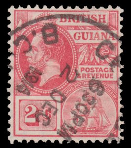 STAMP FROM BRITISH GUIANA 1921. SCOTT # 192. USED. ITEM 3