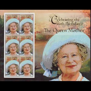SIERRA LEONE 2000 - Scott# 2373A Sheet-Queen Mother NH