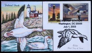 U.S. Used #RW70 $15 Federal Duck Stamp 2003 Collins First Day Cover (FDC)