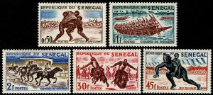 Senegal #202-206  MNH - Traditional Sports (1961)