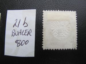 Germany 1872 USED SIGNED BUHLER MI. 21b SC 19 VF 800 EUROS (157)