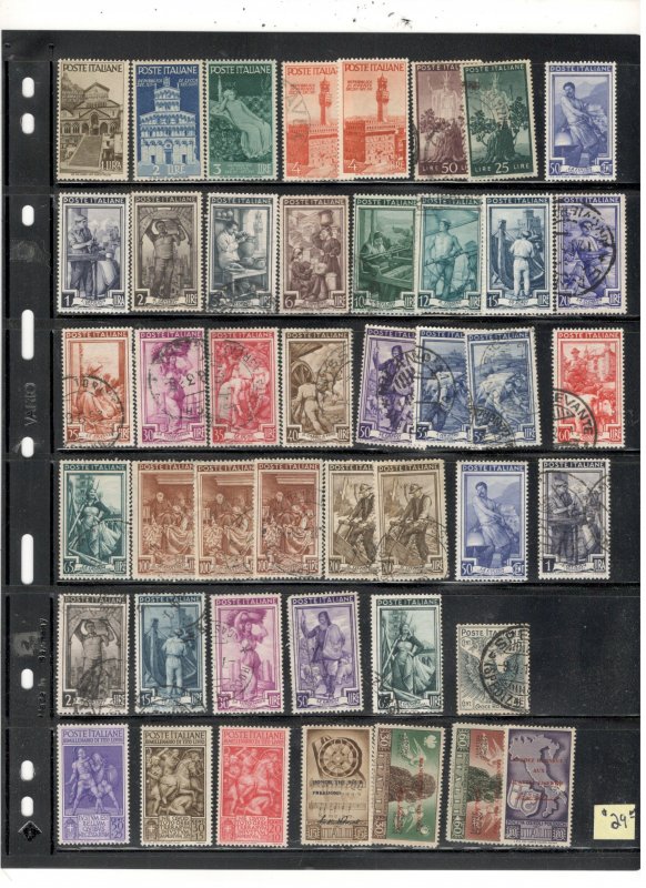 ITALY COLLECTION ON STOCK SHEETS, BOTH MINT/USED