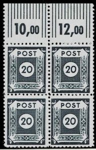 Germany 1945,Sc.#15N12 MNH Numerals, Michel#48 Fa, postmaster separations