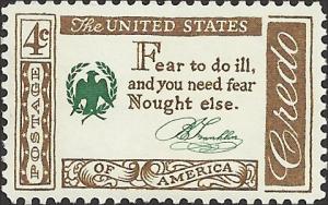 # 1140 MINT NEVER HINGED BENJAMIN FRANKLIN QUOTATION