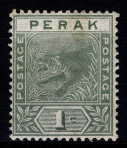 Malaysian States, Perak, 1892-95 Tiger Def., 1c [Unused]